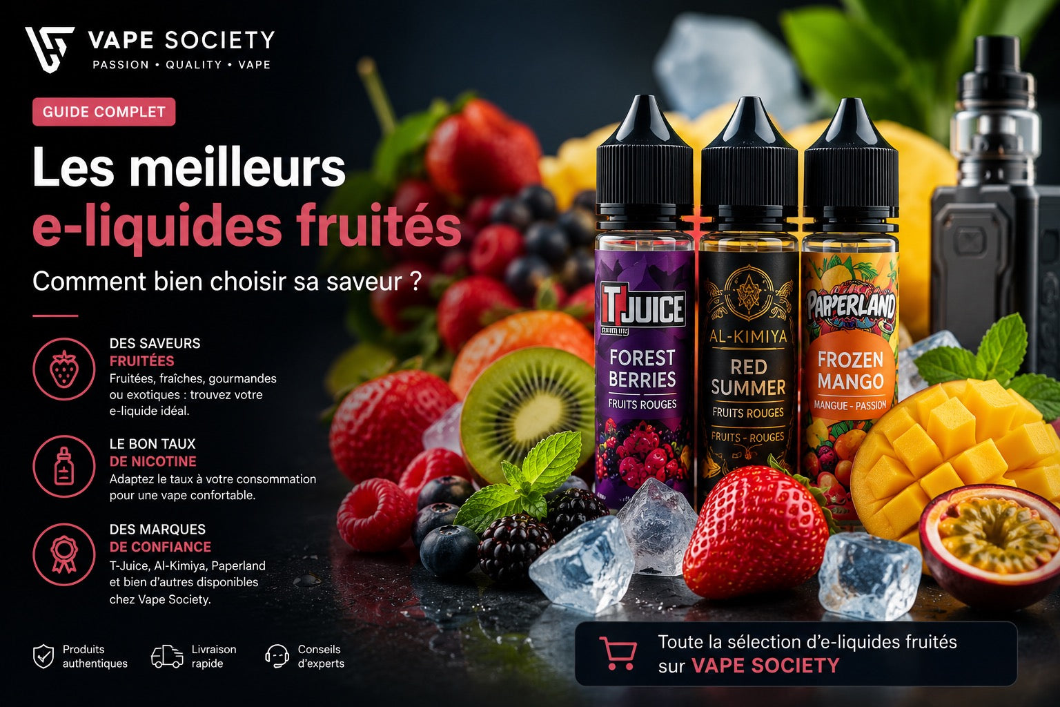 E liquide fruité vape society