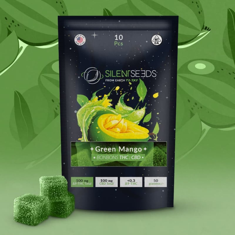 Gummies Delta 9 - THC - CBD - Green Mango