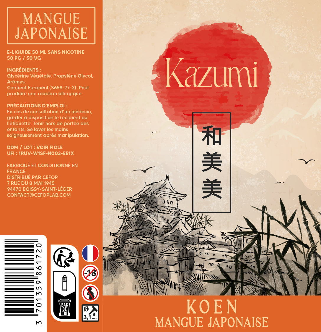 Kazumi 50ml - Koen - Mangue Japonaise