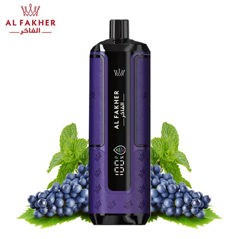 PUFF CROWN BAR 30K 2X10ML HYPERMAX ADVANCED - AL FAKHER - GRAPE MINT