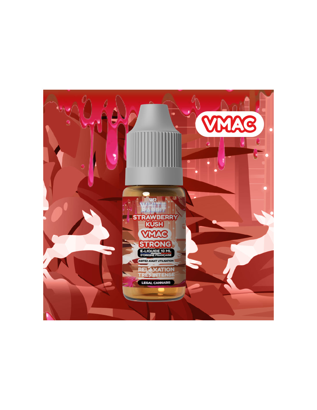 Strawberry kush - VMAC STRONG - White Rabbit 1000mg